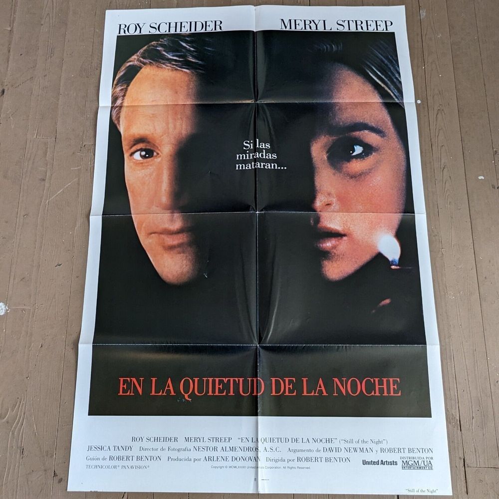 Vintage Spanish Still Of The Night Original One Sheet‎ Poster Meryl Streep